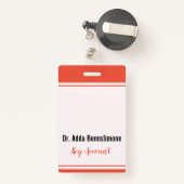 Lines Red-reeks Badge (Achterkant met intrekbare)