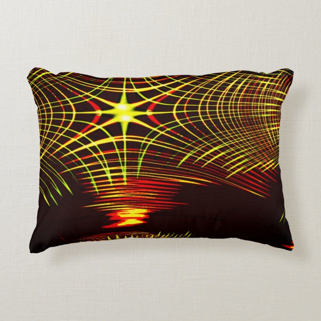 Lines that repeat in wave and light effect? accent kussen (Voorkant)