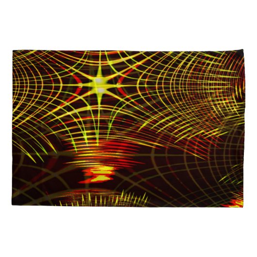 Lines that repeat in wave and light effect? kussensloop (Achterkant-Links)