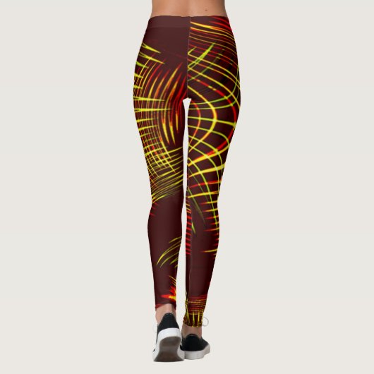 Lines that repeat in wave and light effect? leggings (Achterkant)