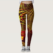 Lines that repeat in wave and light effect? leggings (Voorkant)