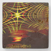 Lines that repeat in wave and light effect? stenen onderzetter (Voorkant)