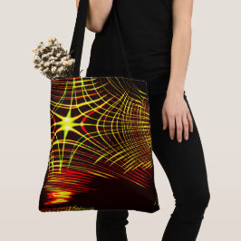 Lines that repeat in wave and light effect? tote bag