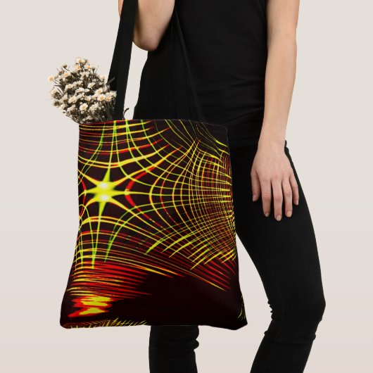 Lines that repeat in wave and light effect? tote bag (Dichtbij)