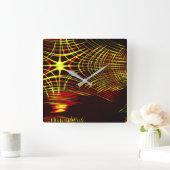 Lines that repeat in wave and light effect? vierkante klok (Huis)