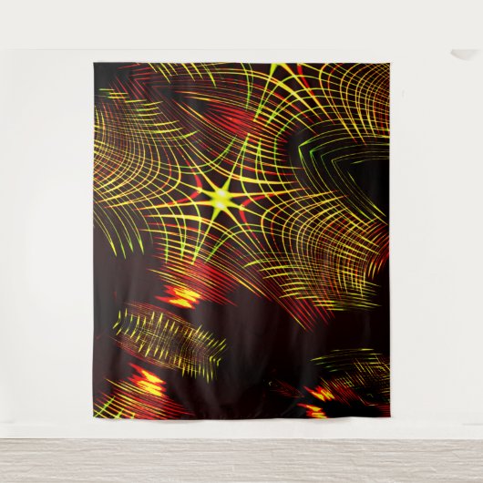 Lines that repeat in wave and light effect? wandkleed (Voorkant)