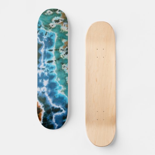 Lines Tie Dye Persoonlijk Skateboard (Voorkant)