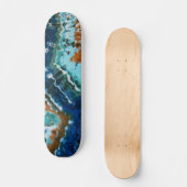 Lines Tie Dye Persoonlijk Skateboard (Voorkant)