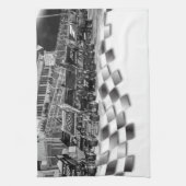 Lineup-scharnige Sprint-auto's starten Theedoek (Verticaal)