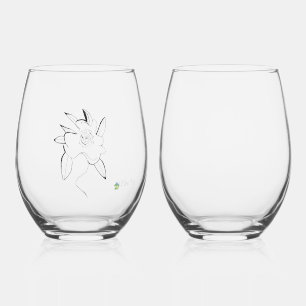 Linework Bloem Stemless wijnglazen Wijnglas Zonder Voet