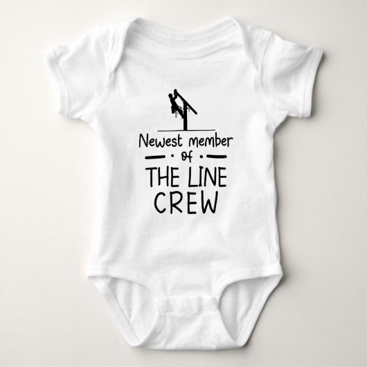 Lineworker Baby - Nieuwste lid van de lijnbemannin Romper (Voorkant)