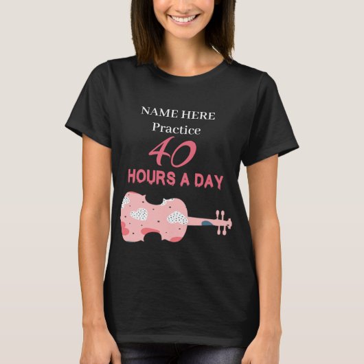 Ling Ling Practice 40 uur per dag T-shirt (Voorkant)