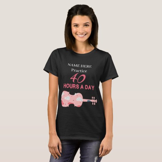 Ling Ling Practice 40 uur per dag T-shirt (Voorkant volledig)