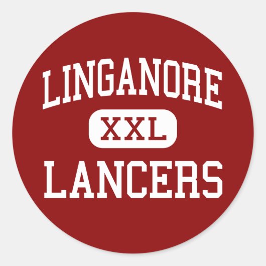 Linganore - Lancers - Hoog - Frederick Maryland Ronde Sticker (Voorkant)