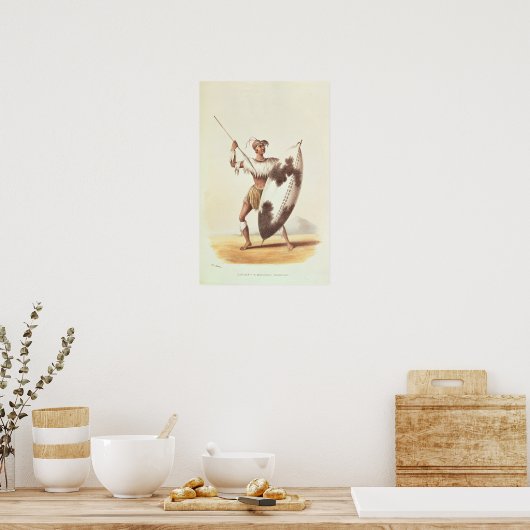 Lingap, een Matabili Warrior Poster (Keuken)