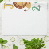 Linge ik ben 2 jaar - Lion's verjaardagscadeau Theedoek (Gevouwen)