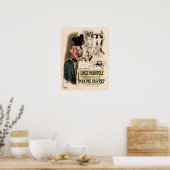 LINGE MONOPOLE Laundromat Clothes Auguste Roedel Poster (Keuken)