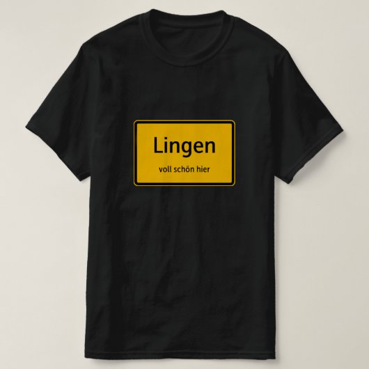 Lingen Herren Männer T-Shirt Tshirt Shirt (Design voorkant)
