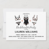 Lingerie Bachelorette partijuitnodiging Kaart (Voorkant)