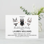 Lingerie Bachelorette partijuitnodiging Kaart (Staand voorkant)