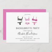 Lingerie Bachelorette Party Kaart (Voorkant / Achterkant)