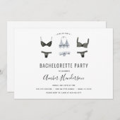 Lingerie Bachelorette Party uitnodiging (Voorkant / Achterkant)