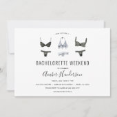 Lingerie Bachelorette Uitnodiging voor routebeschr (Voorkant)