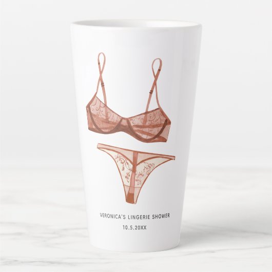Lingerie Blush Bruids Latte Mok (Voorkant)