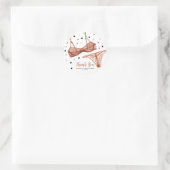 Lingerie Blush Bruids- Ronde Sticker (Tas)