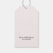 Lingerie Blush Bruiloftsfeest Cadeaulabel (Achterkant)