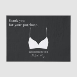 Lingerie Boutique bedankt Tissuepapier