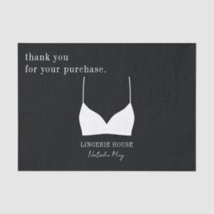 Lingerie Boutique bedankt Tissuepapier