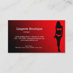 Lingerie Boutique Visitekaartje