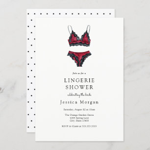 Lingerie Bridal Shower Kaart