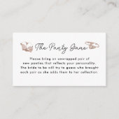 Lingerie Bruids douche De Broekje Spel Kaarten (Voorkant)