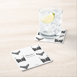 Lingerie Bruidsbruiloft Bachelorette Broekje Patro Kartonnen Onderzetters