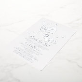 Lingerie Bruidsfeest Borstrok Vrijgezellenfeest On Folie Uitnodiging (Gedraaid)