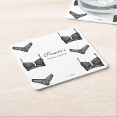 Lingerie Bruidsfeest Bruidsjurk Broekje Patroon Kartonnen Onderzetters (Schuin)