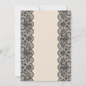 Lingerie Bruiloft Goud Crème Kant BH Parels Kaart (Achterkant)