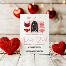 Lingerie Bruiloftsfeest, Zwart, Roze, Rood, Bruids