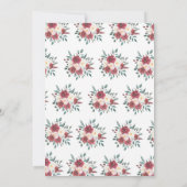 Lingerie Bruiloftsgeschenk Goud Waterverf Rood Crè Kaart (Achterkant)