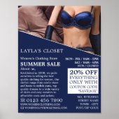 Lingerie, dameskledingwinkel Advert. Poster (Voorkant)