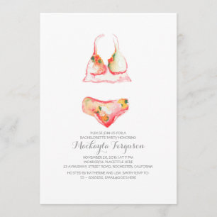 Lingerie Douche Bachelorette / Lingerie Party Kaart