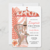 Lingerie Douche Blonde Bruid Kaart (Voorkant)