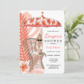 Lingerie Douche Bruid Blond Kaart (Staand voorkant)