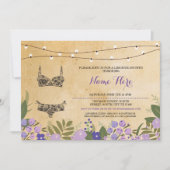 Lingerie Douche Bruids Bachelorette Party Uitnodig Kaart (Voorkant)