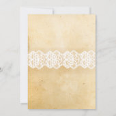 Lingerie Douche Bruids Party Corset Kant Uitnodige Kaart (Achterkant)