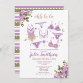 Lingerie Douche Bruids Party Floral Vrouwelijk Lil Kaart (Voorkant / Achterkant)