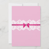 Lingerie Douche Bruids Party Goud Roze Corset Kaart (Achterkant)