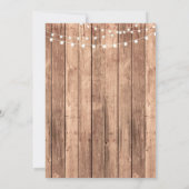 Lingerie Douche Bruids Party Herfst Corset Uitnodi Kaart (Achterkant)